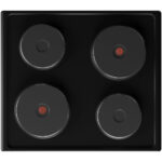 Defy - Slimline Solid Hob Black - DHD332