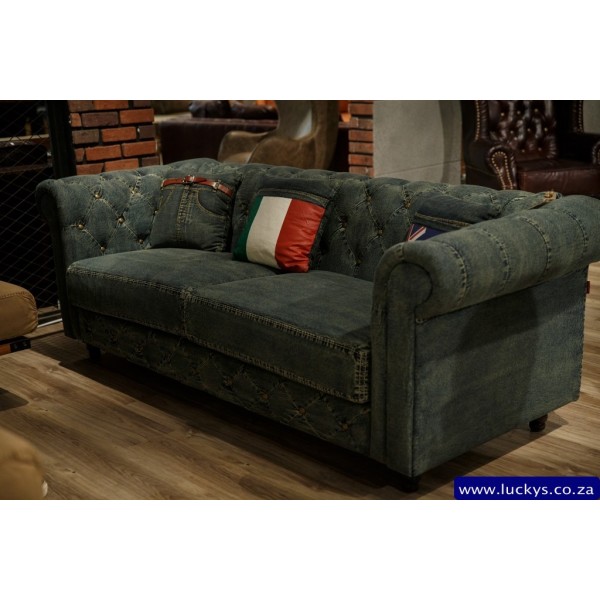 Bugatti BU-2183 Chesterfield 3 Seater Couch