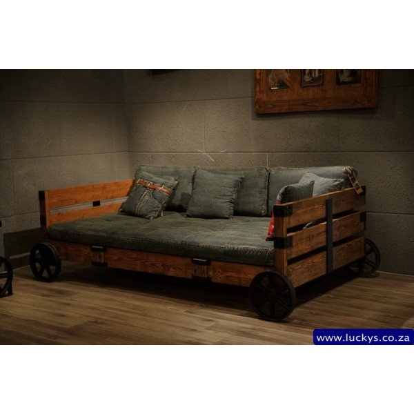 Bugatti BU-3017 3 Seater Denim Daybed