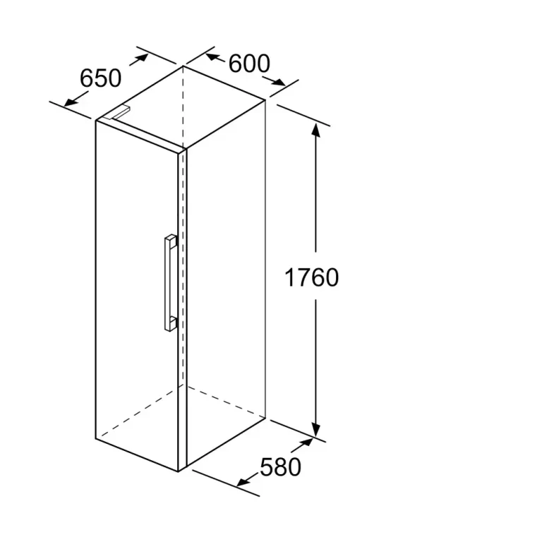 Bosch KSV33NI31Z 324L Upright Fridge Stainless Steel