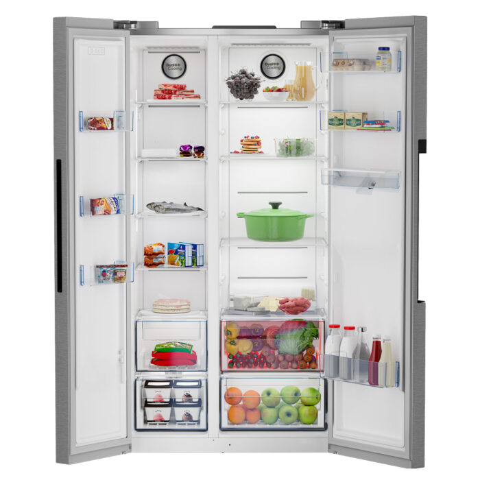 Defy - F740 Side-by-Side Fridge Metallic - DFF547 - Image 5