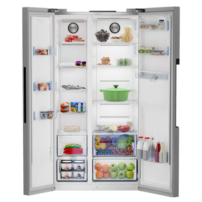 Defy - F740 Side-by-Side Fridge Metallic - DFF547 - Image 4