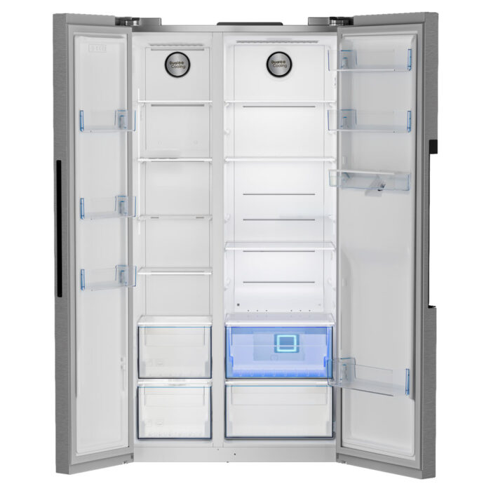 Defy - F740 Side-by-Side Fridge Metallic - DFF547 - Image 3