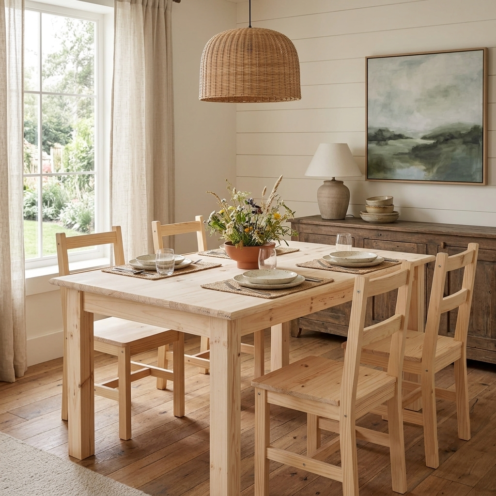B15 Etvaal B15 Square Leg Dining Table - Image 1