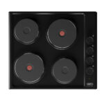 Defy - Slimline Solid Hob Black - DHD398