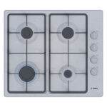 Bosch - 4-Burner Gas Hob Stainless Steel - PBP6C5K60M