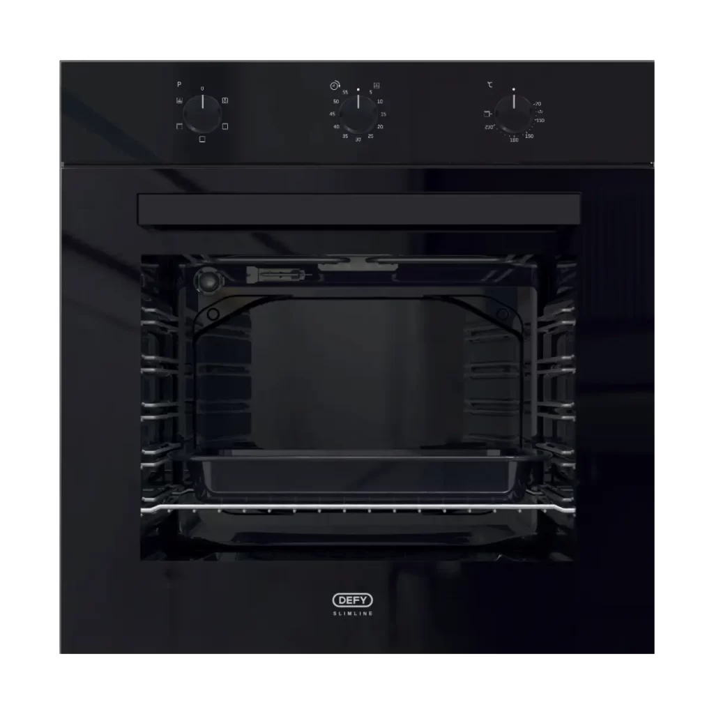 Defy DBO483E Slimline Oven Black Glass