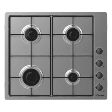 Candy CHW6LBX 4-Burner Gas Hob Inox
