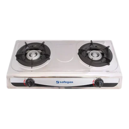 Safegas SGC 602 2-Burner Gas Cooker Stainless Steel