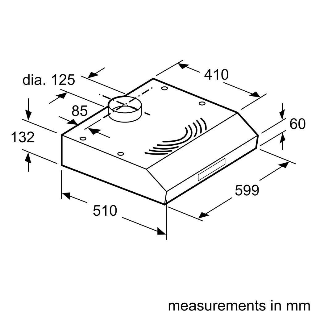 Bosch DHU635HZA Built-In Extractor 60cm
