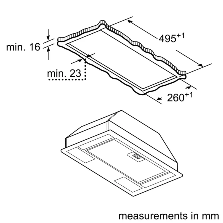 Bosch DLN53AA50 Canopy Cookerhood 53cm