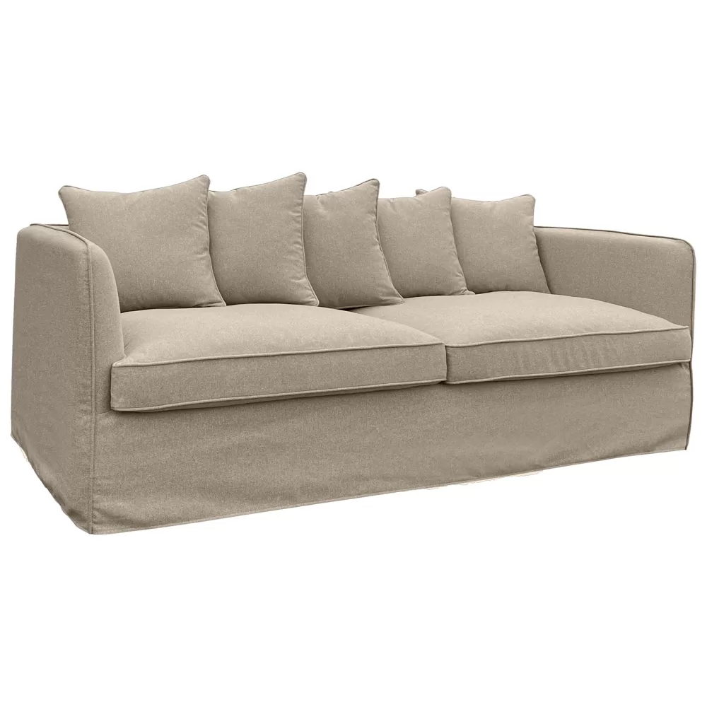 ZY S-107 3-Seater Slip Cover Sofa