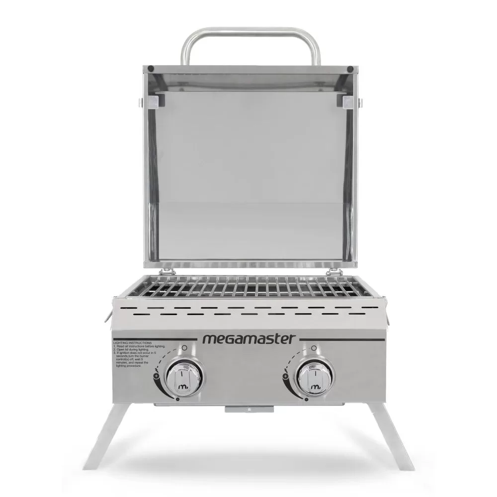 Megamaster FSBG0075 Origin 2-Burner Tabletop Gas Braai