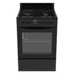 Defy - 4-Burner Gas Electric Stove Black - DGS679