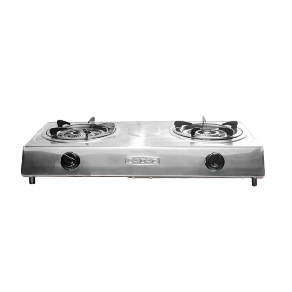 Cadac 2-Burner Gas Stove Stainless Steel