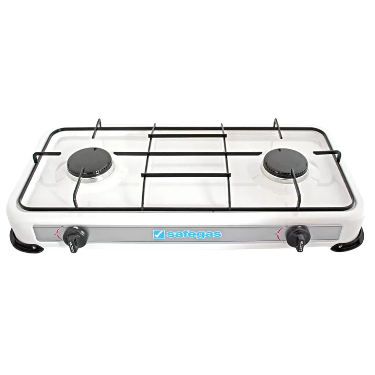 Safegas SGE202 2-Burner Gas Cooktop Enamel