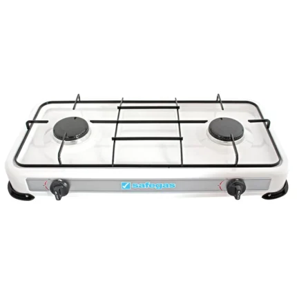 Safegas SGE202 2-Burner Gas Cooktop Enamel