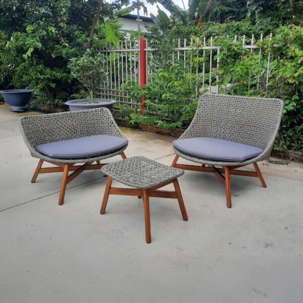 Curved Rattan Outdoor Set - RASF-1