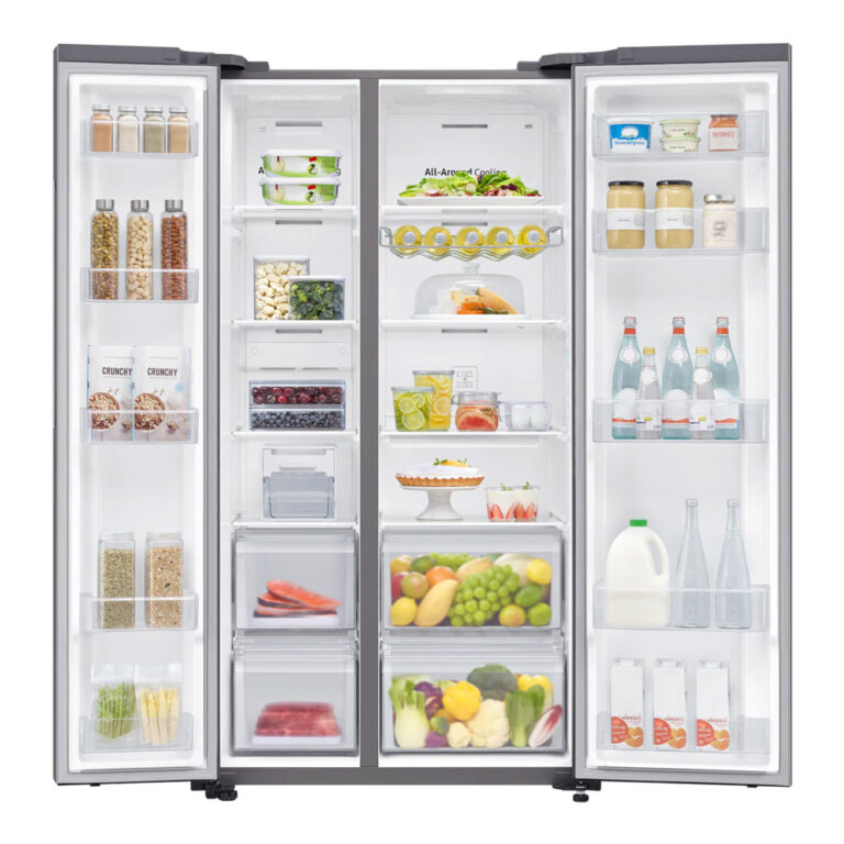 647L Net 2 Door Frost Free Side by Side Fridge - Gentle Silver