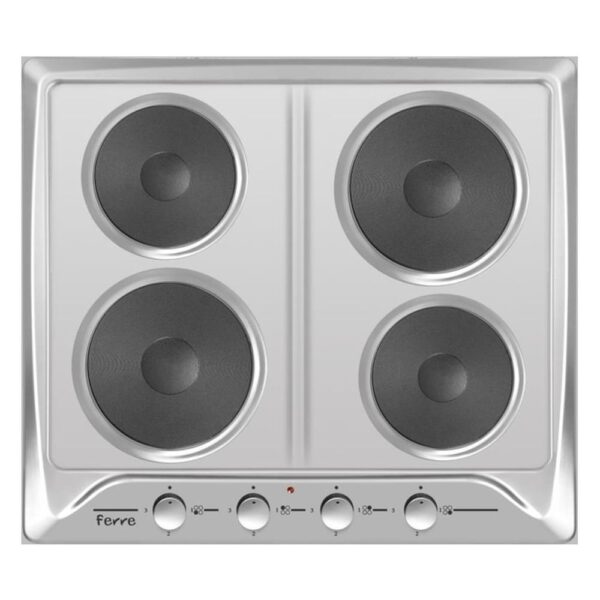 Ferre 4 Plate Electric Hob Stainless Steel (B-604)