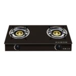 OBAC 2 Burner Gas Stove Black Glass (OB3080BG)