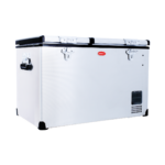 SnoMaster - 66L Dual Compartment Portable Fridge/Freezer AC/DC - Stainless Steel (SMDZ-EX67D)