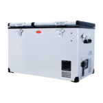 SnoMaster - 66L Dual Compartment Portable Fridge/Freezer AC/DC - Stainless Steel (SMDZ-EX67D) - Image 3