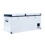 SnoMaster - 92.5L Low Profile Dual Compartment Portable Fridge/Freezer AC/DC - Stainless Steel (SMDZ-LP96D)