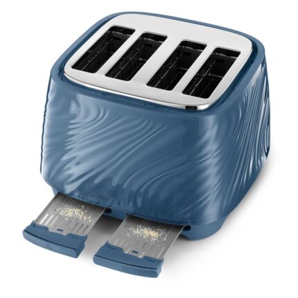 Delonghi - Ballerina Seta : 4 Slice Toaster - Dark Sapphire - CTDS4003BL