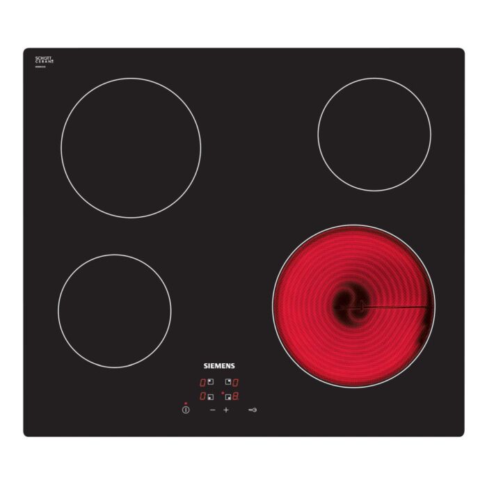 Siemens - IQ100 4 Plate Electric Ceran Hob - ET611HE17E - Image 1