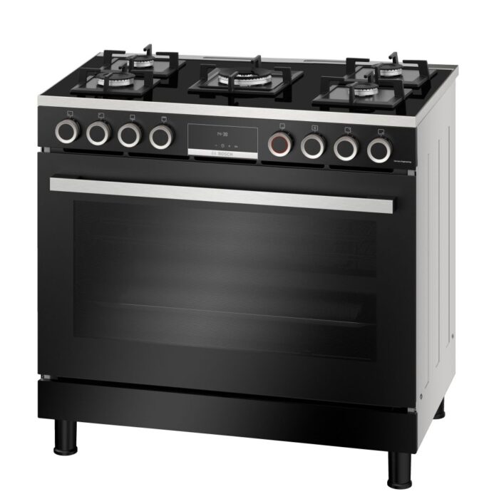 Bosch - 5 Burner Full Gas Stove Black - HJY5G7V60Z