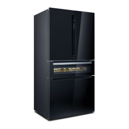 Siemens - IQ700 458L French Door Fridge Black - KF96RSBEA
