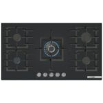 Bosch - 5 Burner Gas Hob Tempered Glass - PPQ9B6I40M