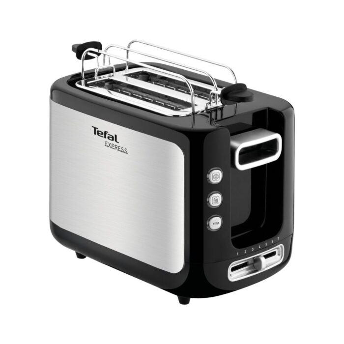 Tefal - Express 2 Slice Toaster Black Stainless Steel - TT365027 - Image 1