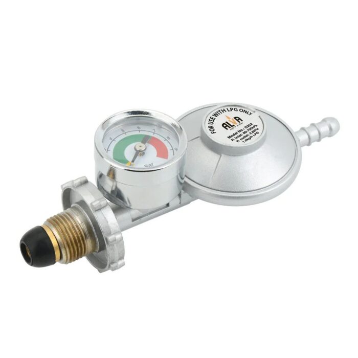 Alva - Bullnose Gas Regulator With Pressure Gauge - G0251-2 - Image 1