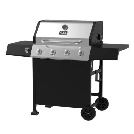 4-Burner Gas Braai - Alva Super Stainless Steel - GBPR104