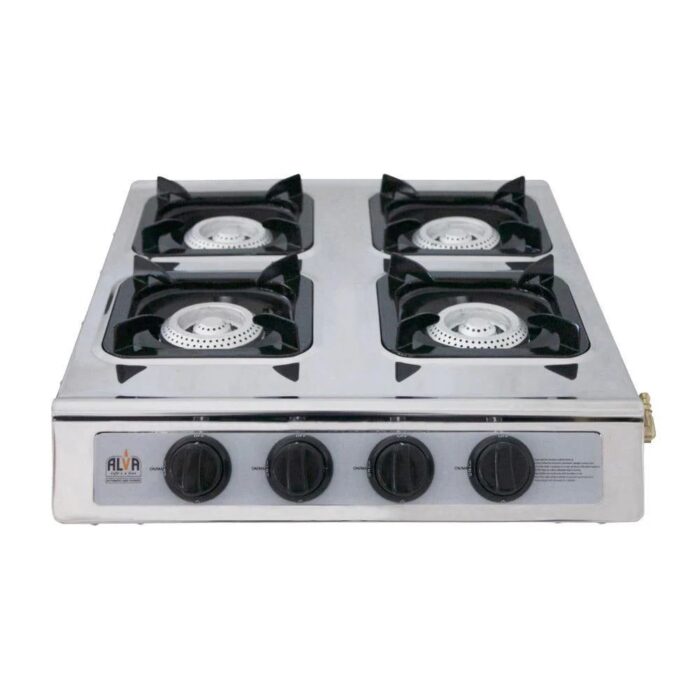 4-Burner Gas Stove - Alva Stainless Steel GCS10 - Image 1