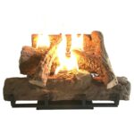 Alva - Log Fireplace Gas Heater 520mm Wide - GFP100