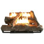 Alva - Log Fireplace Gas Heater 670mm Wide - GFP101