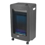 Alva Blue-Flame Gas Heater – Matte Black – GH305