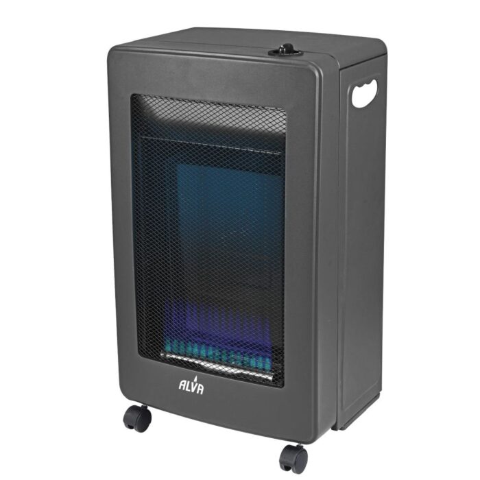 Alva Blue-Flame Gas Heater – Matte Black – GH305 - Image 1