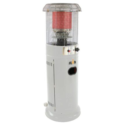Alva - Short Stand Gas Patio Heater 1.35m Grey - GHP31