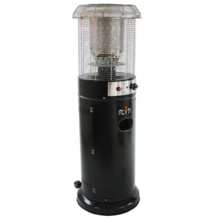 Alva - Short Stand Gas Patio Heater 1.35m - Black - GHP32