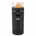 Alva Short Stand Gas Firepit Heater with Lava Stones - GHP38