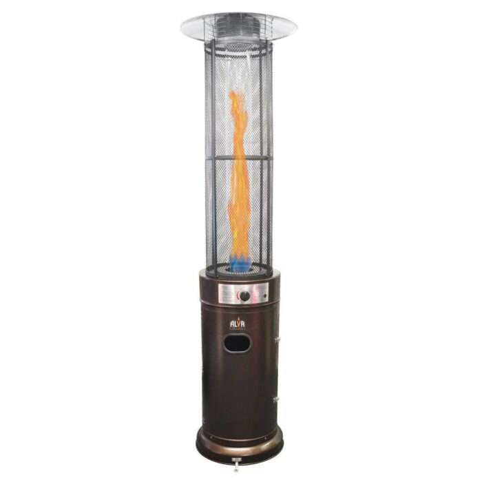Alva - Tall Circular Glass Tube Gas Patio Heater - GHP25 - Image 1