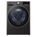 LG - 21kg Front Loader Washer with AI DD™ & Steam in Black Finish - F0P2CYV2E