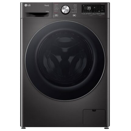 LG - 9/5kg Front Loader Washer Dryer Combo with AI DD™ and Steam+™ in Black Finish - F2Y9FCP2ZB