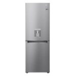 LG - 334L Bottom Freezer with DoorCooling⁺™ in Silver Finish - GC-F369NLJM