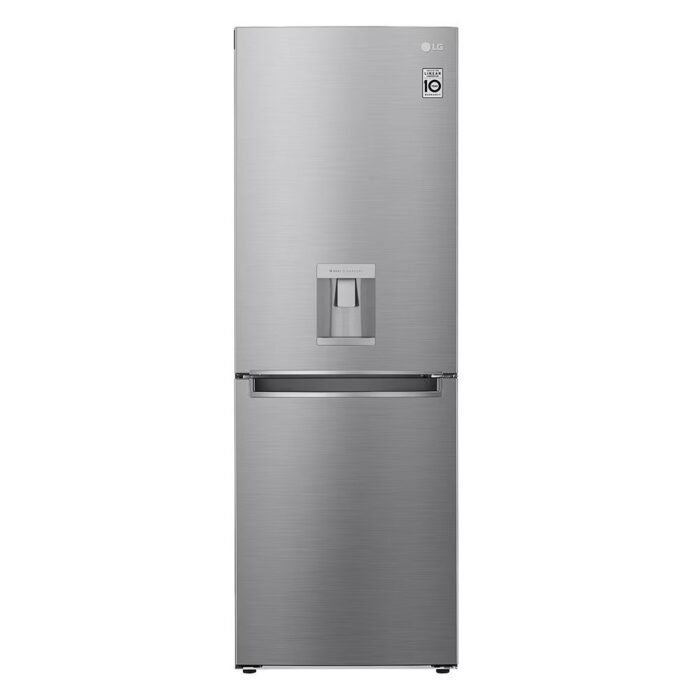 LG - 334L Bottom Freezer with DoorCooling⁺™ in Silver Finish - GC-F369NLJM - Image 1