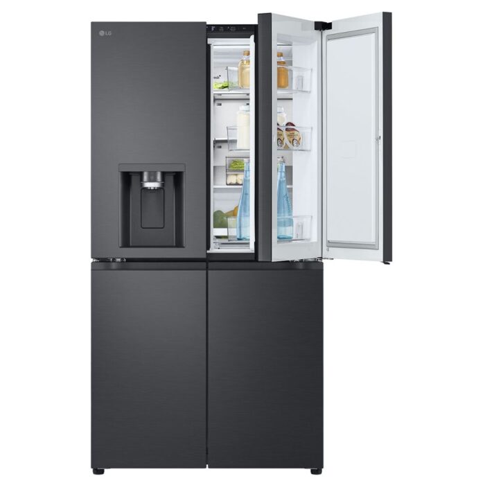 LG - 679L Door-in-Door™ Fridge with UVnano™ and Ice & Water Dispenser in Black Finish - GC-J24FFCBB - Image 1